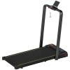 Walking Pad Treadmill, 0.6â€'6.2mph Foldable Under Desk Treadmill with Incline, Wheels, LED Display and Remote Control