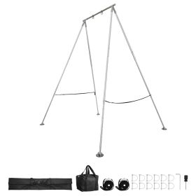 Yoga Stand Frame, Max 310 lbs Load Swing Stand, Triangular Structure Pull Up Stands, Aerial Silk Stands with Height Adjustable & Aluminum Frame L