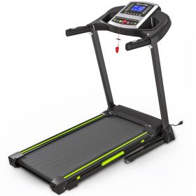 Folding Treadmill for Home, 3.5HP Quiet Motor & App Control, 3D Virtual Running, Shock Absorption, 400 lb Capacity, LCD Display, Bluetooth Speakers