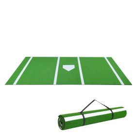 Baseball Hitting Mat, 12x6 ft Batting Cage Mat, Batters Box Turf Mats, Softball Batting Practice Equipment with Home Plate and Anti Fade Turf