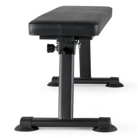 Flat Weight Bench, Foldable Strength Training Bench, Utility Workout Bench for Full Body Workout, 1000 LBS Press Bench for Home Gym Exercise