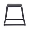 Plyometric Jump Box, 18 Inch Plyo Box, Steel Plyometric Platform and Jumping Agility Box, Anti-Slip Fitness Exercise Step Up Box for Home Gym Training