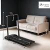 Walking Pad Treadmill, 0.6â€'6.2mph Foldable Under Desk Treadmill with Incline, Wheels, LED Display and Remote Control