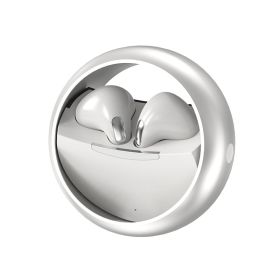 Wireless Headset For Music & Game; Noise Reduce Metal 360 Rotating Headset (Color: Silvery)