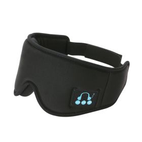 3D Stereo Eyeglasses Luminous Breathable Sleep Dual Ear Music Telephone Eyeglasses Music Call Eye Mask Christmas Gift For Women/Kids/Children/Men/Adul (Color: Black)