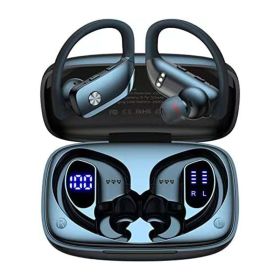 Workout Earbuds; Ear-hanging Sports Earphones Outdoor Sports Running Mad Can't Get Rid Of Music Earphones Christmas Gift For Women/kids/Children/Men/A (Color: Black)
