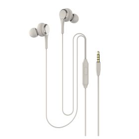 Macaron Color In-Ear Wired Headphones; Lightweight Headphones With HD Microphone Voice Call 3.5mm Jack For Mobile Phone Tablet MP3 MP4 Christmas Gift (Color: White)