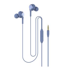 Macaron Color In-Ear Wired Headphones; Lightweight Headphones With HD Microphone Voice Call 3.5mm Jack For Mobile Phone Tablet MP3 MP4 Christmas Gift (Color: Purple)