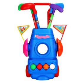 Toddler Golf Set With 4 Balls 4 Clubs 2 Holes 2 Flags Golf (Option: Style1)
