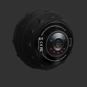 Rechargeable High Intensity Vibration Massage Ball For Muscle And Fitness, Electric Fascia Release For Neck, Back And Feet, USB Charging, For Hee (Option: Black)