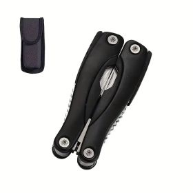 Professional Stainless Steel Pliers Tool Set: Multi-function Knife, Nylon Sheath, Etc. - The Perfect Gift For Camping, Survival, Hiking, Etc.! (Option: Blackcampingoutdoor)